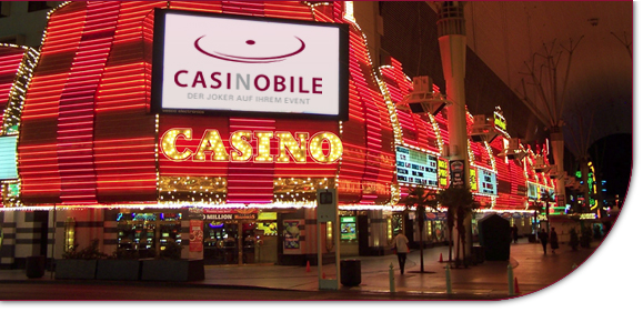 Mobiles Casino mieten - Las Vegas Nevade Casino Leuchtreklame